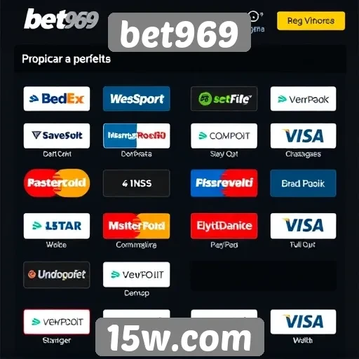 Opções de pagamento no site bet969